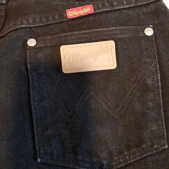 Wrangler Women's 14MWZWK Black High Rise Straight Leg Jeans Size 15 - Picture 4 of 4